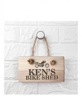 Image of Treat Republic Personalised Wooden Bike Shed Sign