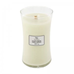 Image of WoodWick Fig Leaf & Tuberose Large Candle 609.5g