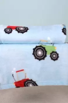 Image of 'Farmyard Friends' Printed Fleece Throw