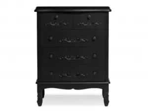 Image of LPD Antoinette Black 32 Drawer Large Chest of Drawers Assembled