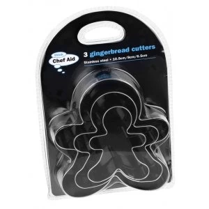 Image of Chef Aid 3 Gingerbread Cutters