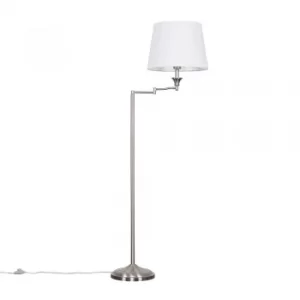 Image of Sinatra Floor Lamp with White Aspen Shade