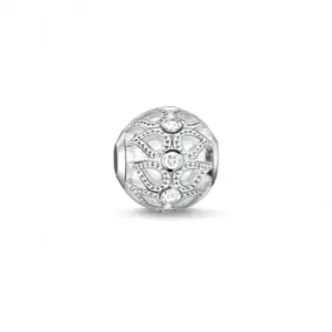 Image of Thomas Sabo Silver White Zirconia Karma Bead K0137-051-14