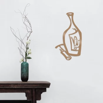 Image of Wine - Copper Copper Decorative Metal Wall Accessory