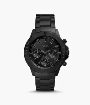Image of Fossil Men Bannon Multifunction Black Stainless Steel Watch