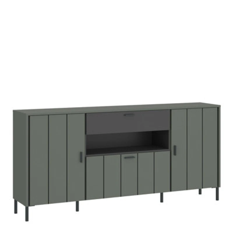 Image of Furniture To Go Arundel Sideboard 2 Door 1 Flap 1 Drawer In Green/grey