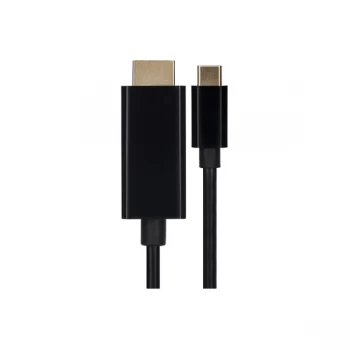 Image of Maplin USB Type-C to HDMI Cable - Black, 2m