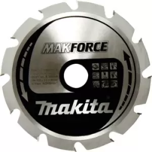 Image of Makita MAKFORCE B-32340 Carbide metal circular saw blade 190 x 30 x 1.4mm Number of cogs: 40