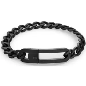 Image of Mens CALVIN KLEIN Stainless Steel Mens Chain Link Family Stainless Steel