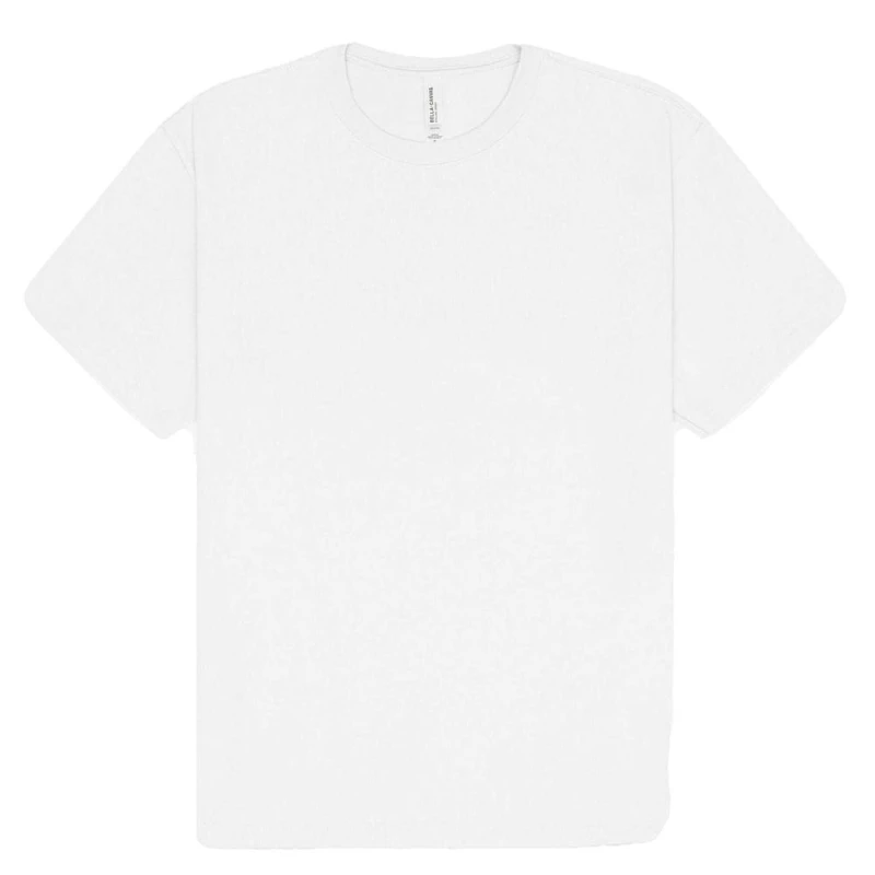Image of Bella + Canvas Mens Heavy Short-Sleeved T-Shirt in White Size: XS White Male XS