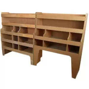 Image of Monster Racking - Ford Transit Custom swb & lwb Offside Plywood Van Racking Tool - Brown