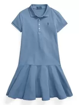 Image of Ralph Lauren Girls Polo Shirt Dress - Blue Size 16 Years=Xl, Women