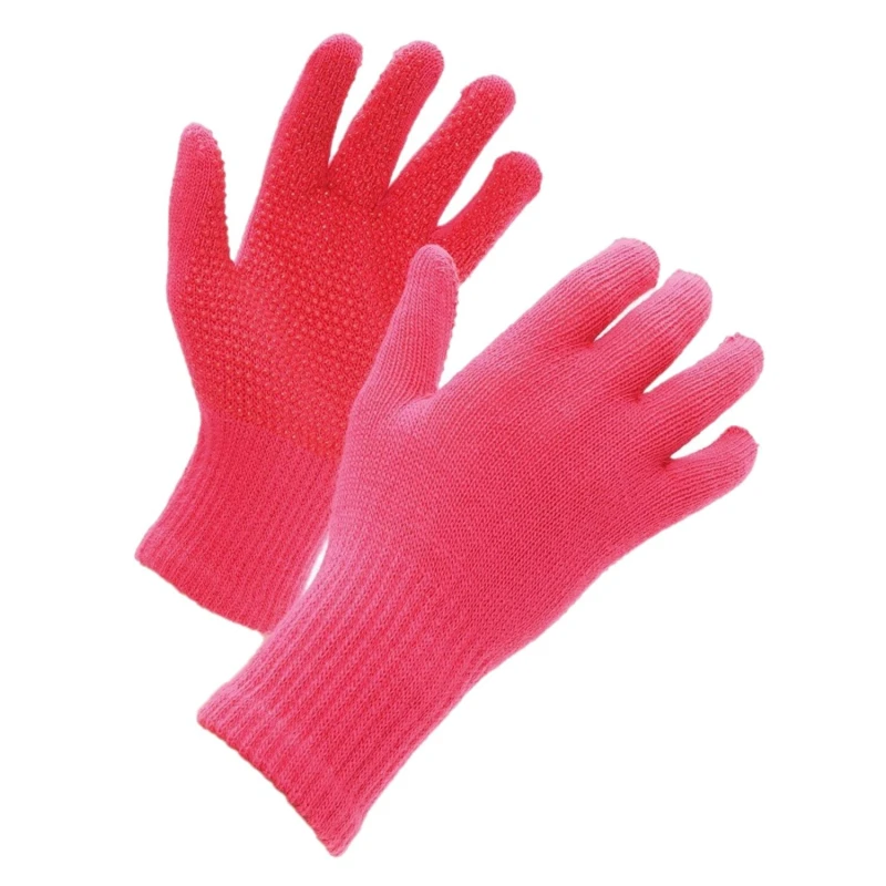 Image of Shires Suregrip Riding Gloves in Pink Pink Unisex One Size
