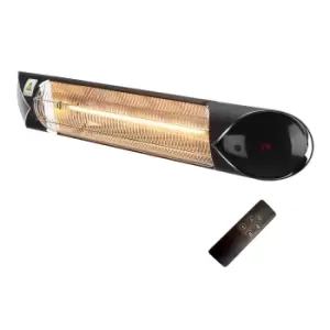Image of Electriq Wall Mounted Electric Patio Heater - 2.5kW with Remote Control