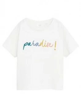 Image of Mango Girls Paradise Short Sleeve Tshirt - White