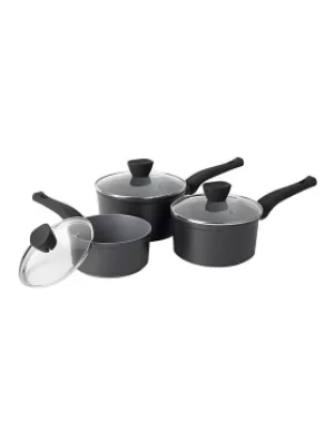 Image of Russell Hobbs 3 Pearlised Saucepan set