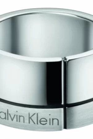 Image of Mens Calvin Klein Stainless Steel Size T/U Constructed Ring KJ3PMR090110