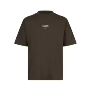 Image of AllSaints Burman T Shirt - Brown