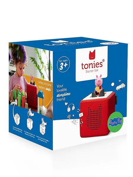 Image of Tonies Starter Set - Red featuring Peppa Pig Tonie