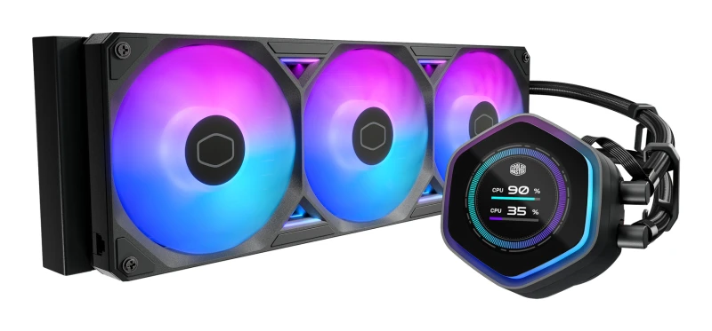 Image of Cooler Master MasterLiquid 360 Atmos II LCD ARGB All In One CPU Cooler - 360mm