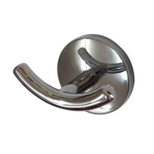 Image of BQ Polished Zinc Alloy Double Robe Hook