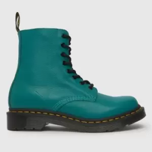 Image of Dr Martens 1460 pascal 8 eye boots in turquoise
