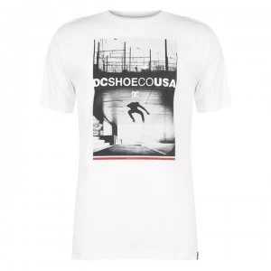 Image of DC Train Station Short Sleeve T Shirt Mens - White