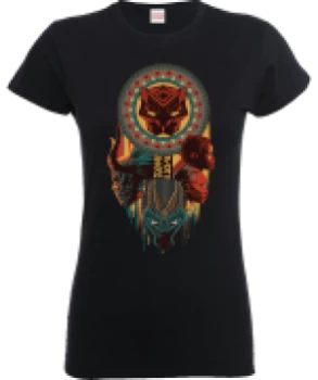 Image of Black Panther Totem Womens T-Shirt - Black