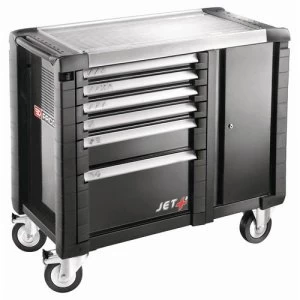 Image of Facom JET+ 6 Drawer Mobile Workbench Roller Cabinet Black