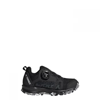 Image of adidas Terrex Boa Hiking Shoes Kids - Core Black / Cloud White / Gre
