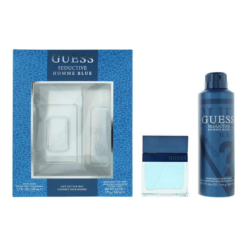 Image of Guess Guess Seductive Homme Blue 2 Piece Gift Set - None None 50ml - 100ml