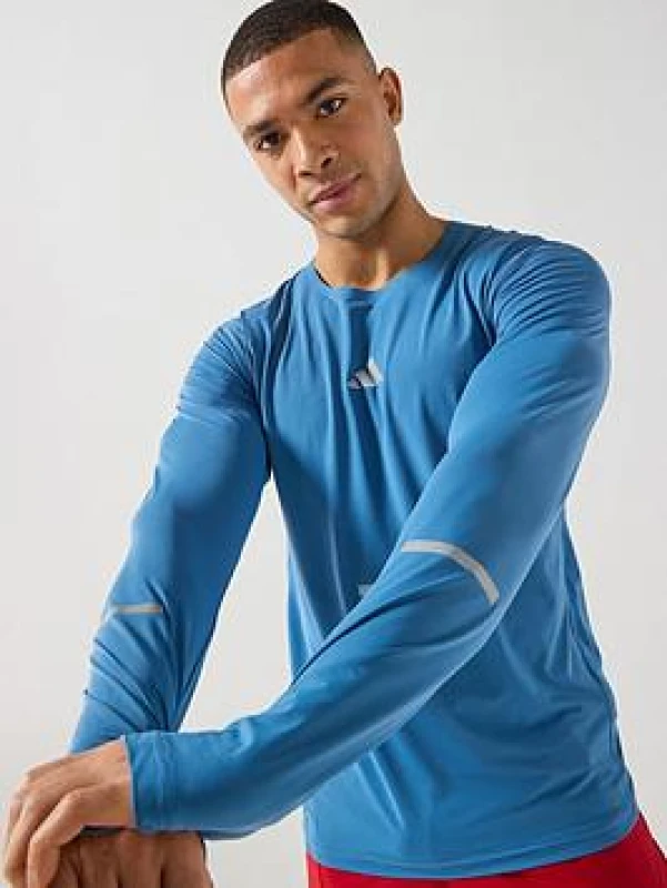 Image of Long Sleeve Jersey adidas 365 Climacool+ Bleu Male S