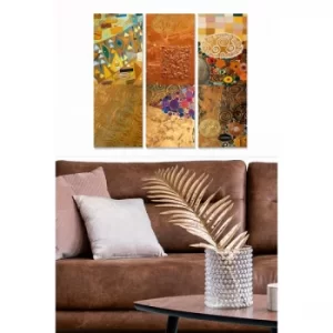 Image of MDF227620420 Multicolor Decorative MDF Painting (3 Pieces)