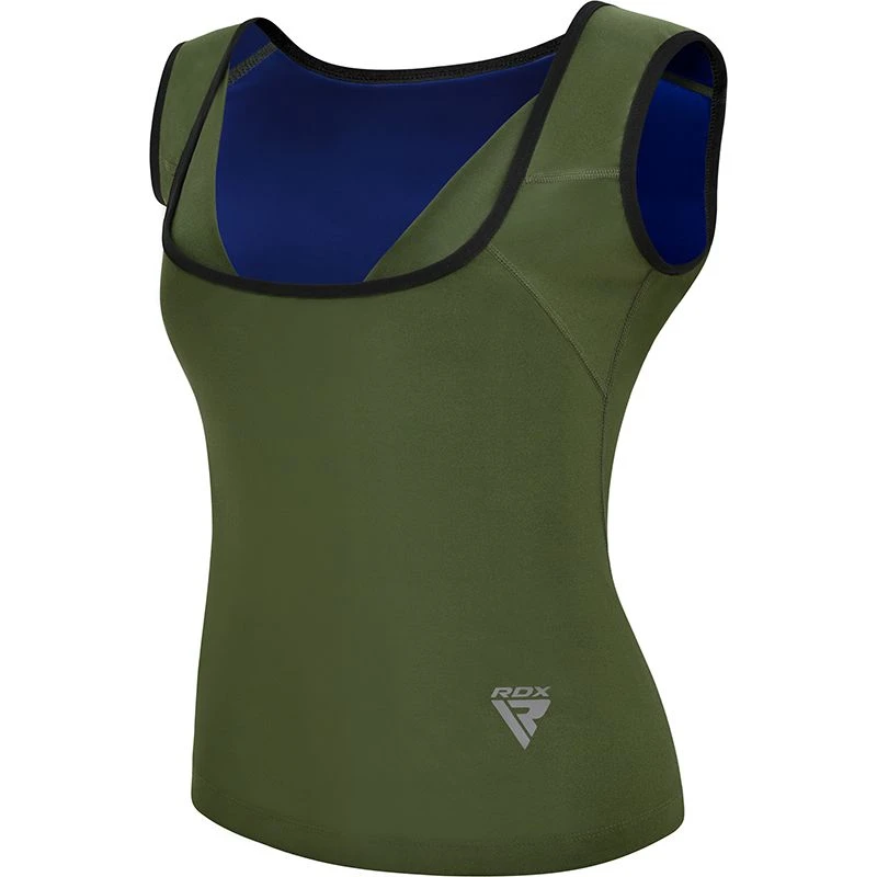 Image of RDX SPORTS W1 Sweat Vest Without Zipper Dark Green