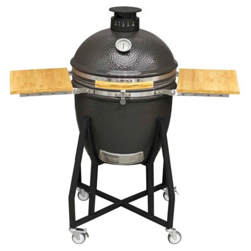 Image of Dellonda Deluxe 22"(56Cm) Ceramic Kamado Style Bbq Grill/oven/smoker, Supplied With Wheeled Stand - Dg159