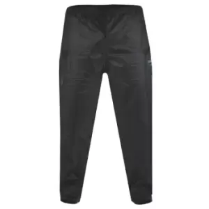 Image of Duke Mens Elba Kingsize D555 Packaway Rain Over Trousers (2XL) (Black)