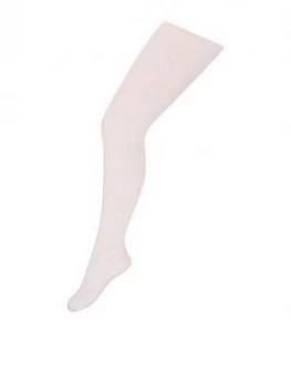 Image of Monsoon Girls Glitter Heart Tights - White