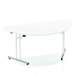 Image of Impulse Folding Semicircle Table 1600 White