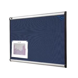 Image of Nobo Prestige Diamond Mesh Notice Board 1200x900mm
