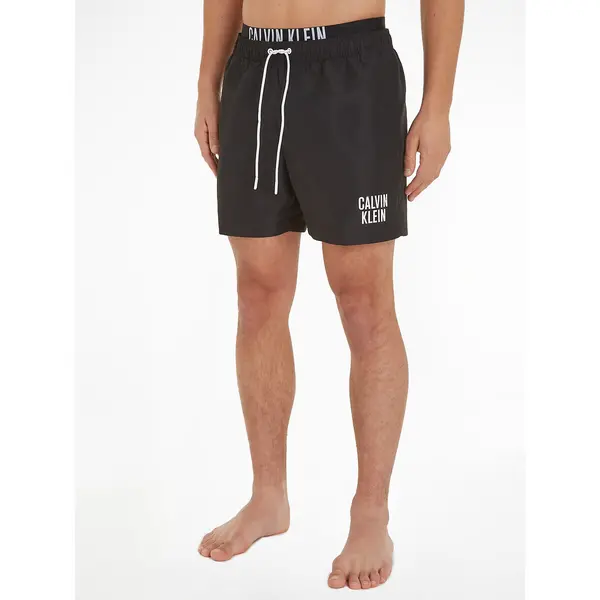 Image of Double Waistband Swim Shorts