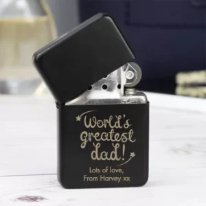 Image of Personalised World's Greatest Dad Lighter