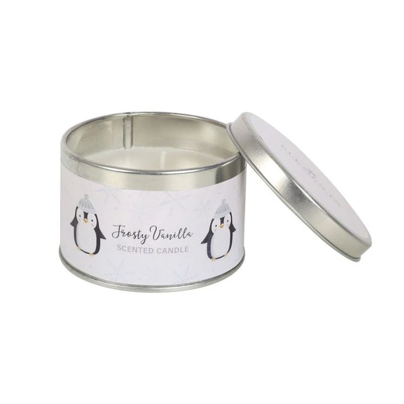 Image of Something Different Something Different Parade Penguin Candle Set (Pack Of 12) in White White One Size Unisex 5063574233484