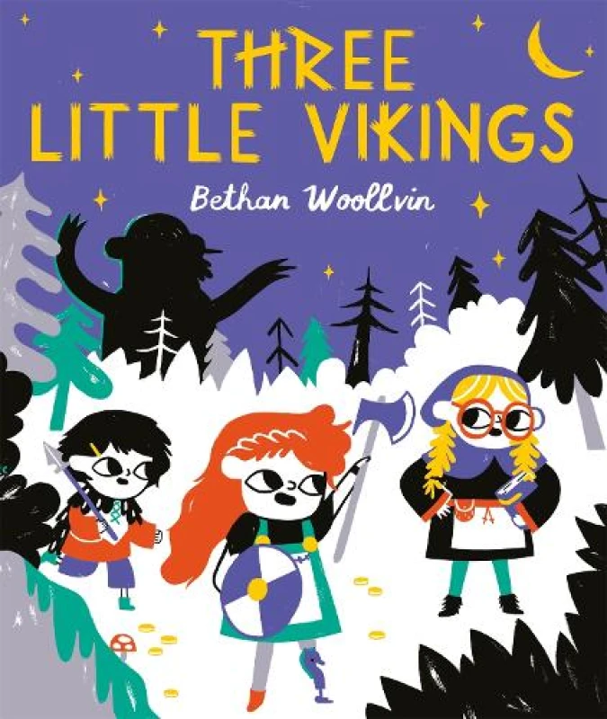 Image of Bethan Woollvin Three Little Vikings Book Multi unisex