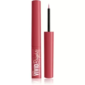 Image of NYX Professional Makeup Vivid Brights liquid eyeliner shade 04 On Red 2 ml