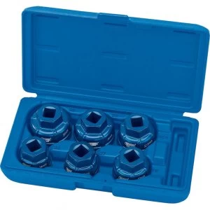 Image of Draper Expert 6 Piece 1/2" Drive Oil Filter Cap Socket Set 1/2"