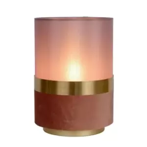 Image of Lucide Extravaganza Tusse Retro Table Lamp 15cm 1xE14 Pink