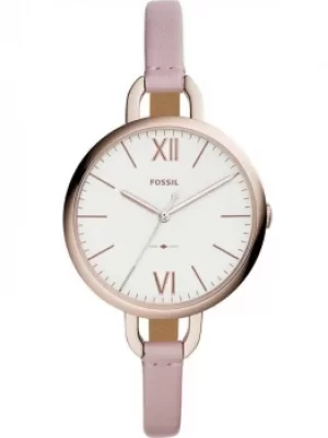 Image of Fossil Ladies Annette Pink Strap Watch ES4356