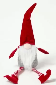 Image of Red Sitting Santa Gonk Christmas Decoration