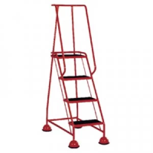 Image of Slingsby Red 4 Tread Metal Rubber Steps 125KG Max