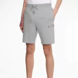Image of Tommy Hilfiger Mens Square Logo Sweatshorts - Grey - S